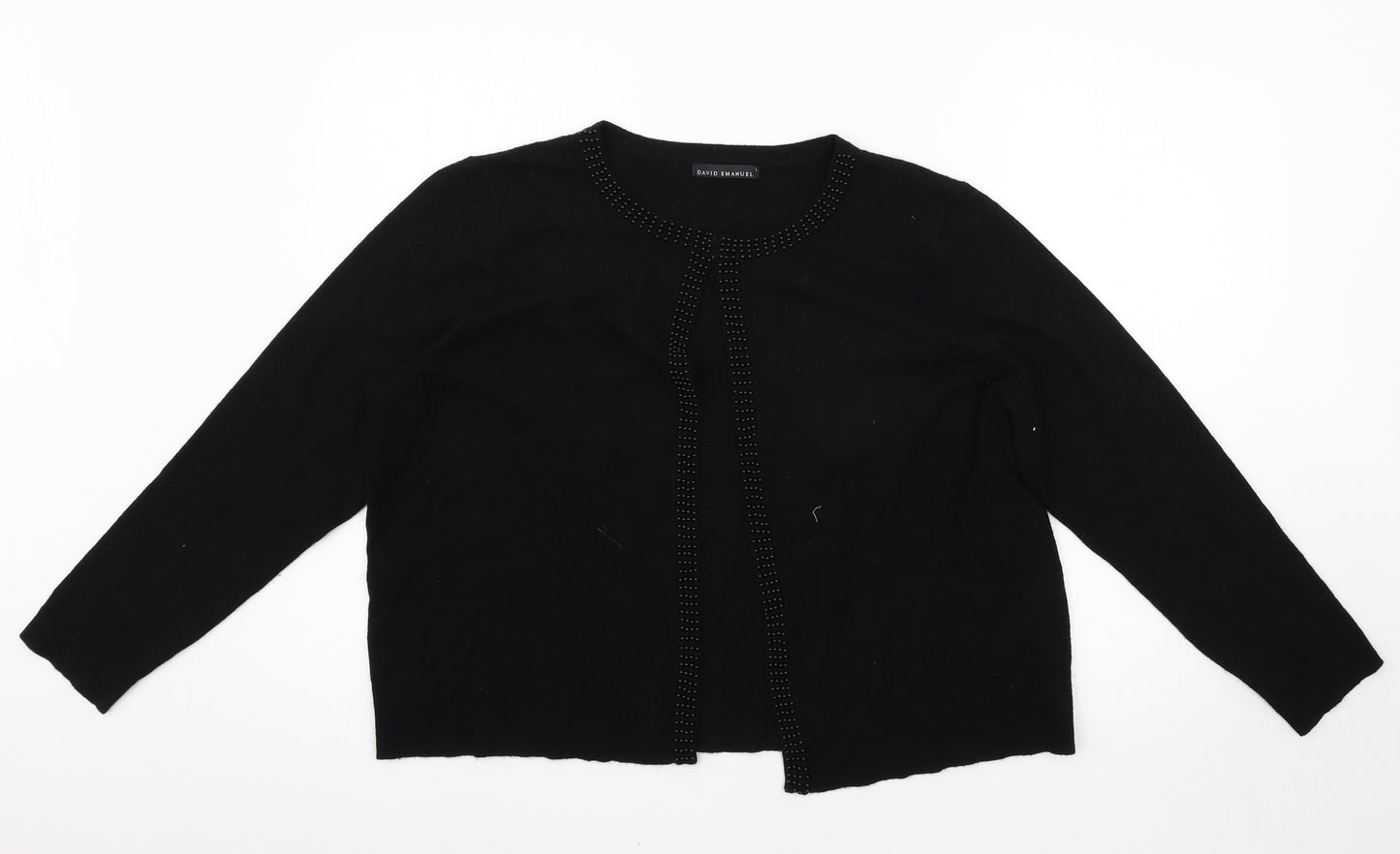 david emanuel Womens Black   Cardigan Jumper Size L