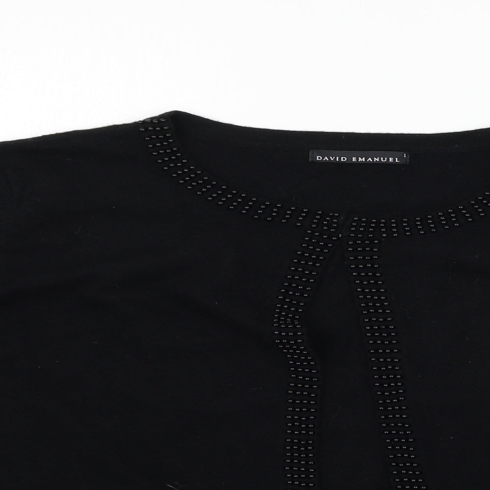 david emanuel Womens Black   Cardigan Jumper Size L