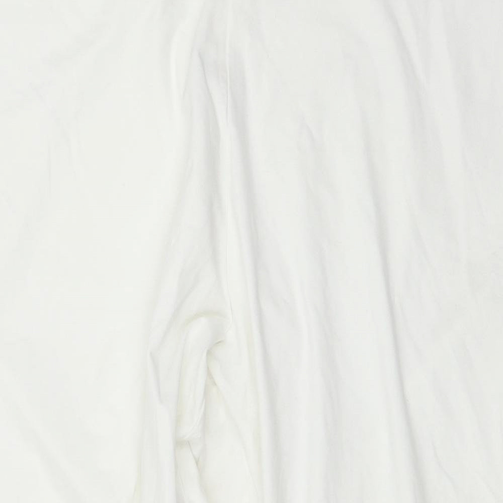 George Womens White   Cropped Leggings Size 24 L23 in