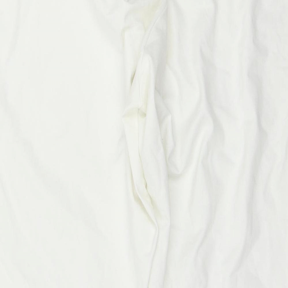 George Womens White   Cropped Leggings Size 24 L23 in