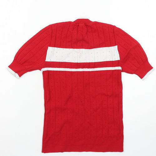 Mango Womens Red   Pullover Jumper Size S