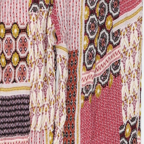New Look Womens Multicoloured Geometric  Trousers  Size 12 L27 in