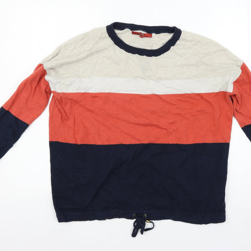 NEXT Womens Multicoloured Striped  Pullover Jumper Size 14