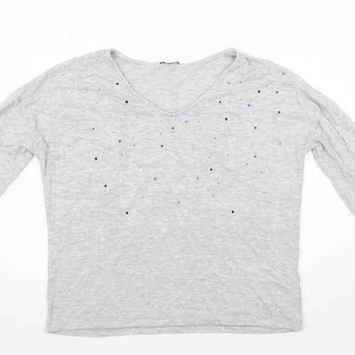 TU Womens Grey   Pullover Jumper Size 14