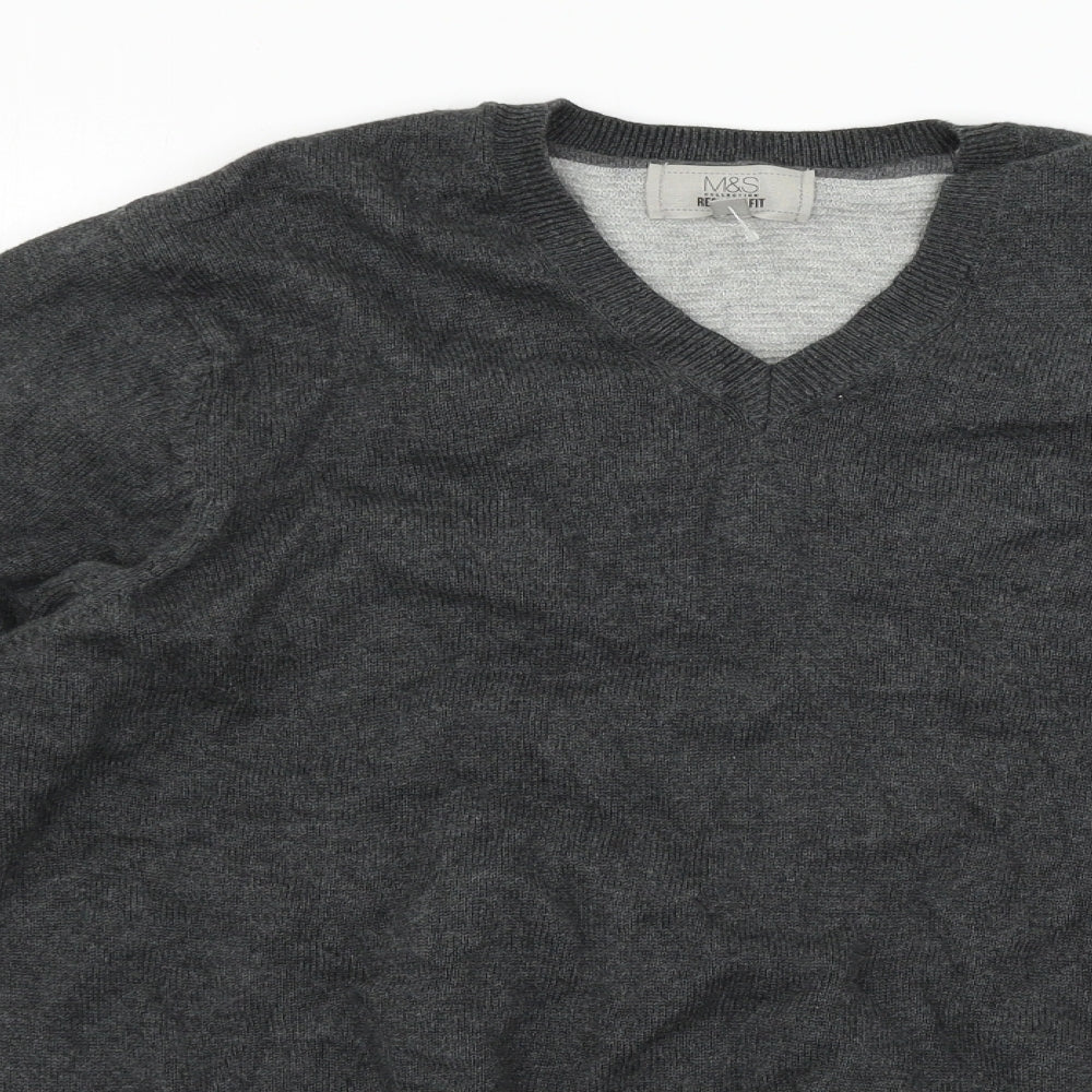 Marks and Spencer Mens Grey   Pullover Jumper Size M