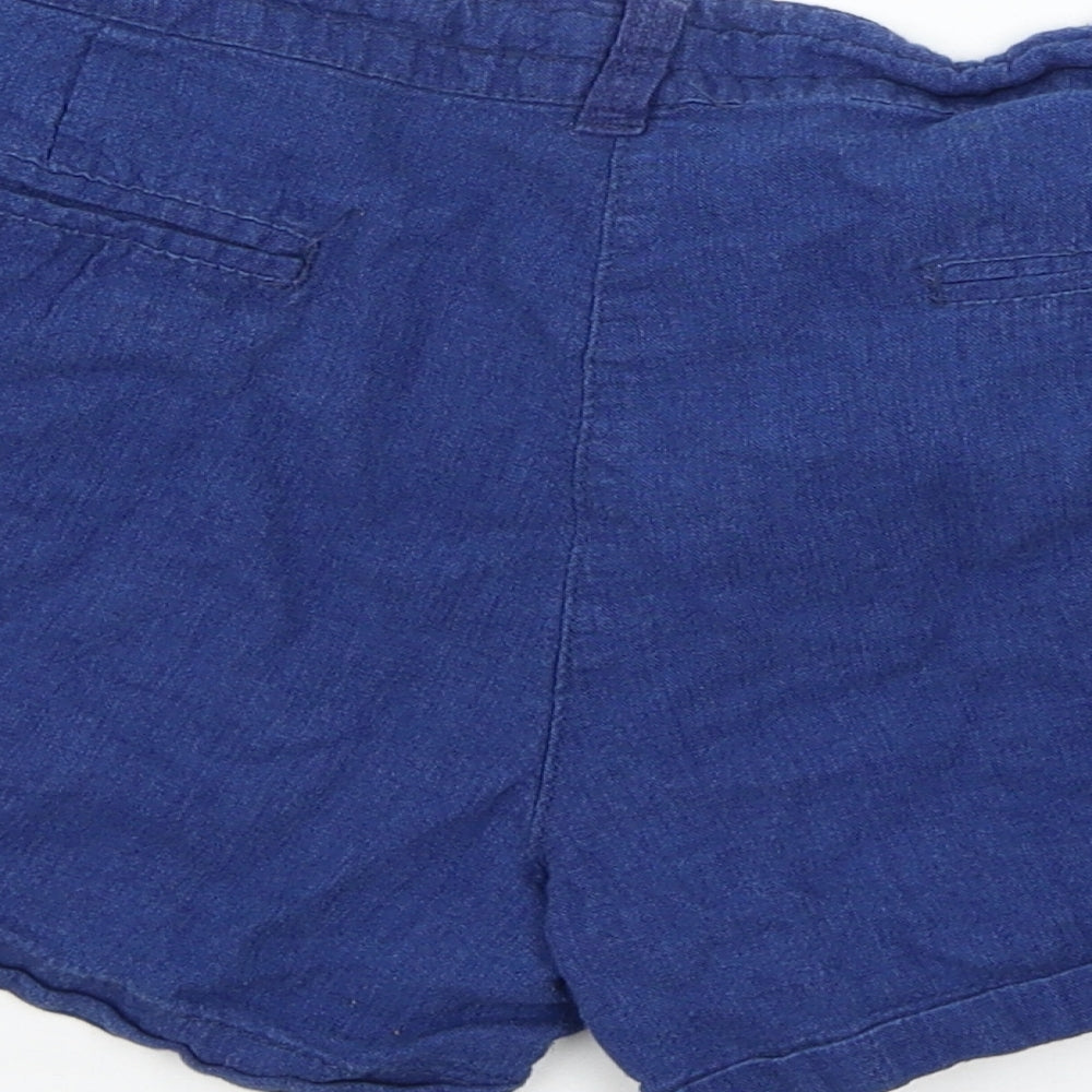 Denim & Co. Womens Blue   Chino Shorts Size 14