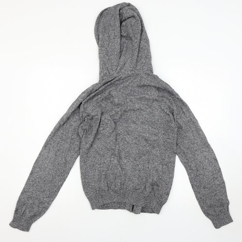 Topman Mens Grey   Full Zip Hoodie Size S