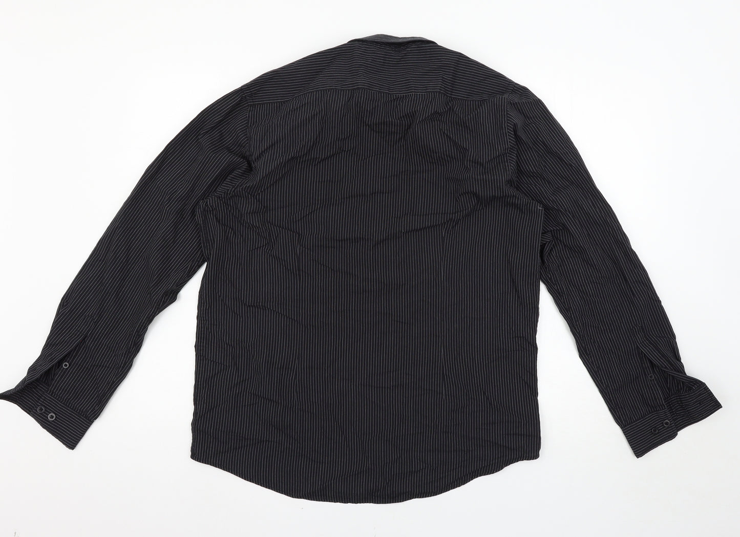George Mens Black    Button-Up Size 15.5