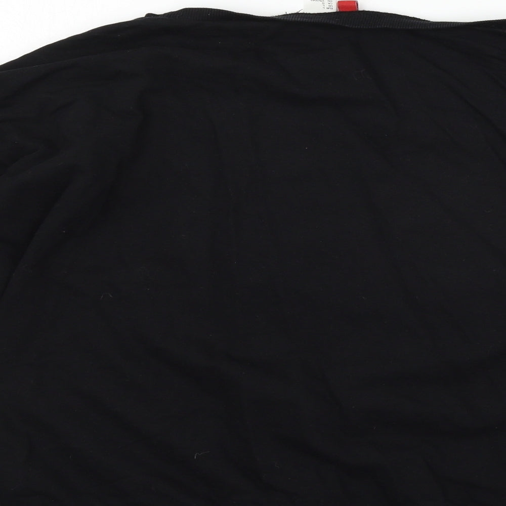 H&M Womens Black   Pullover Sweatshirt Size L