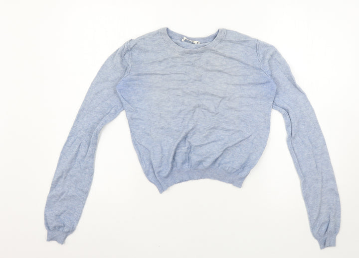 Pull&Bear Womens Blue   Pullover Jumper Size M
