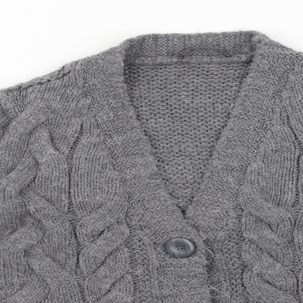 Marks and Spencer Womens Grey   Cardigan Jumper Size S