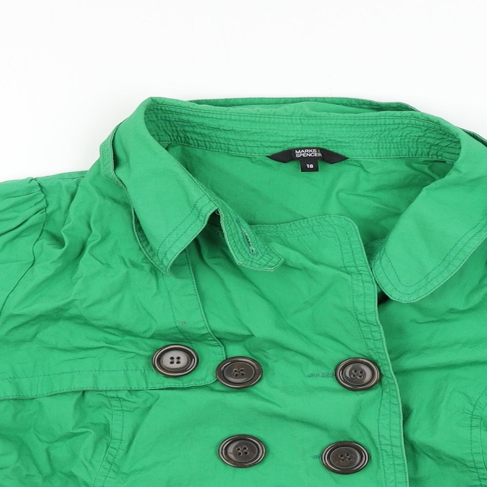 Marks and Spencer Womens Green   Jacket  Size 18