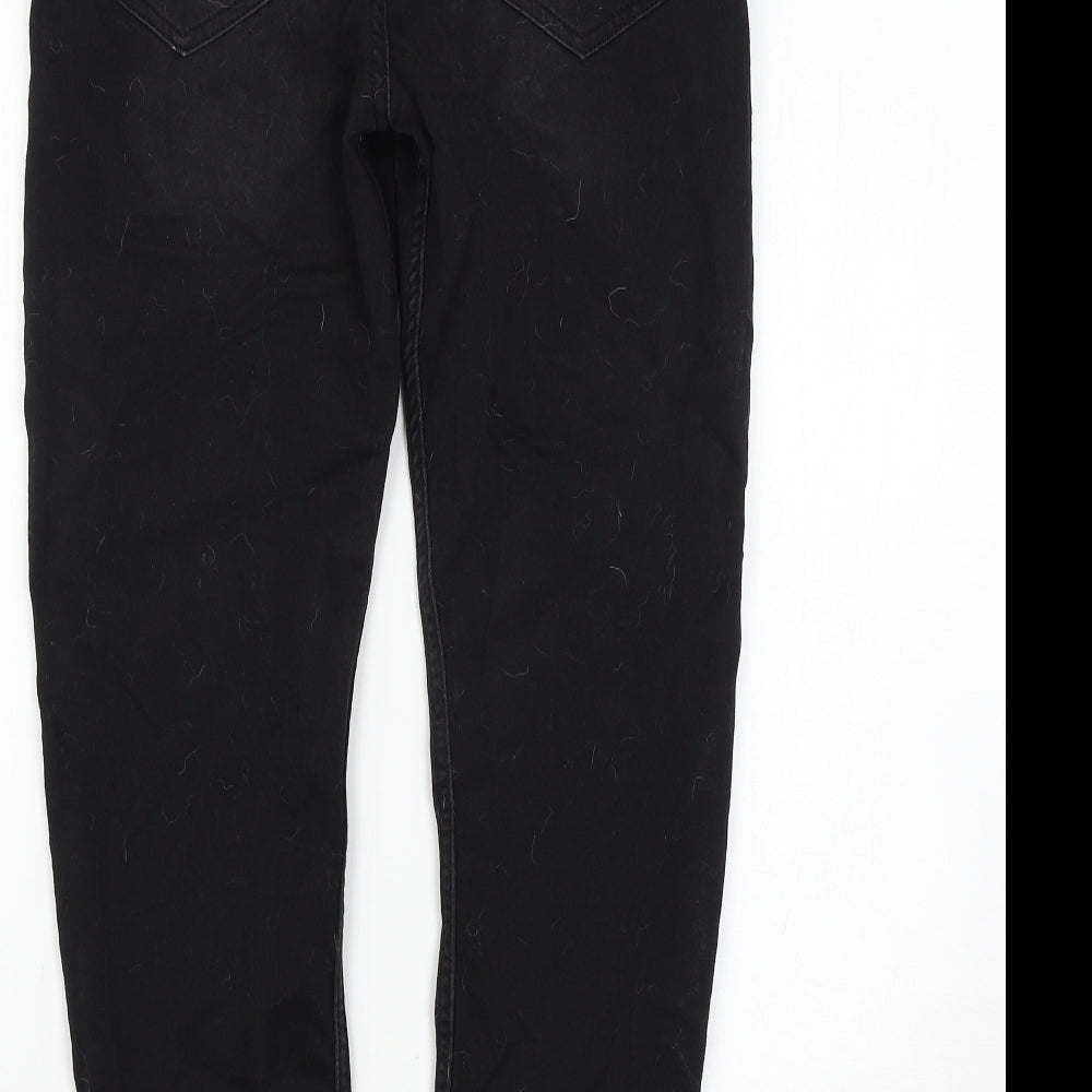 F&F Boys Black   Straight Jeans Size 12-13 Years