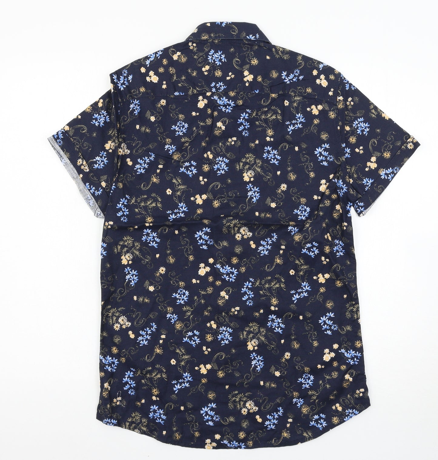 Burton Mens Black Floral   Button-Up Size S
