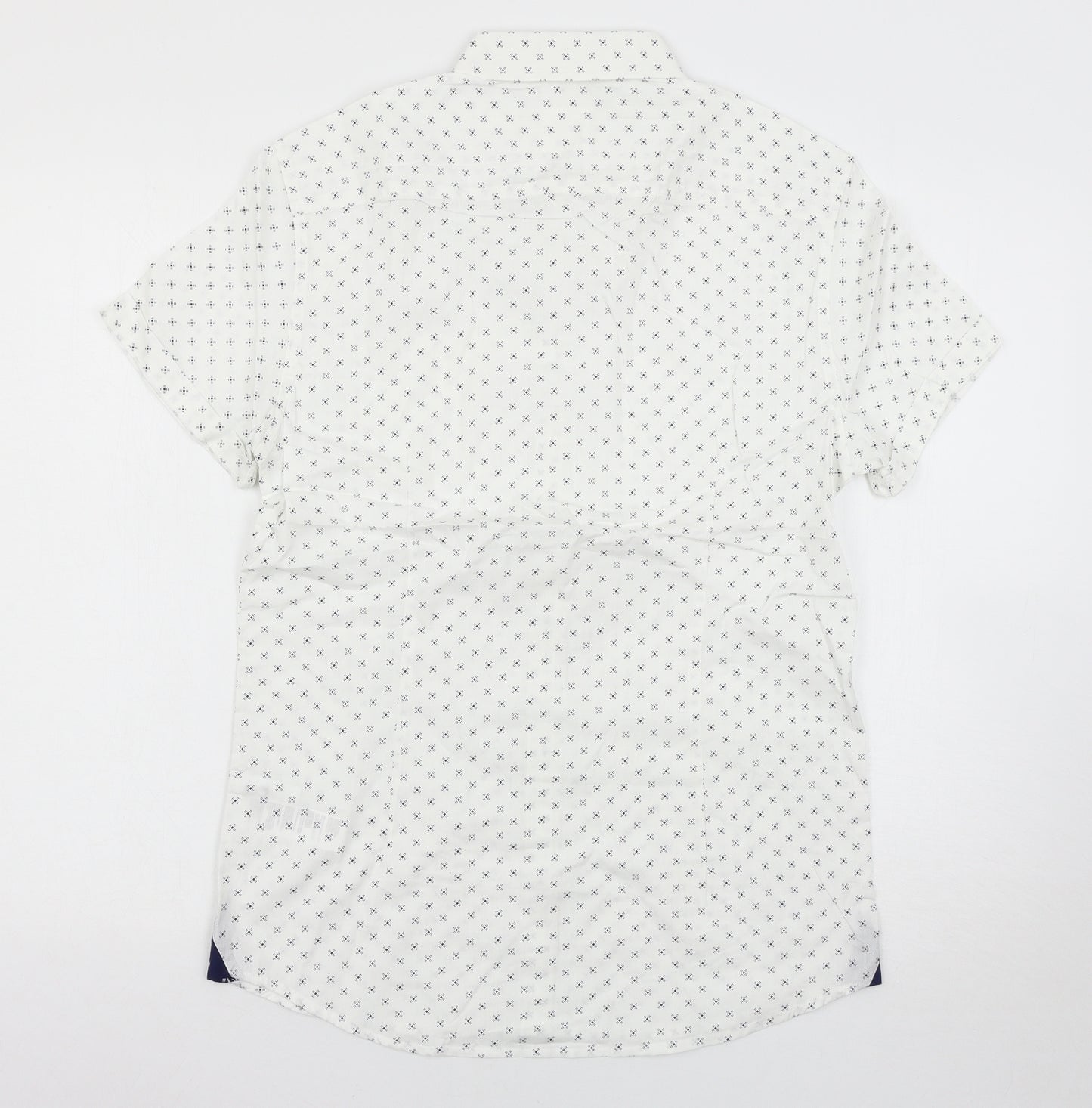 Burton Mens White    Button-Up Size S