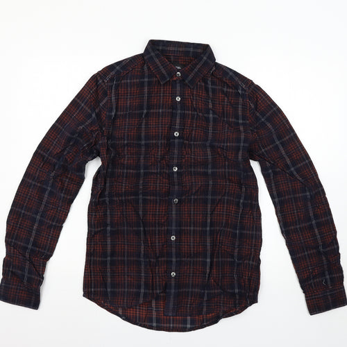 Burton Mens Multicoloured Check   Button-Up Size S