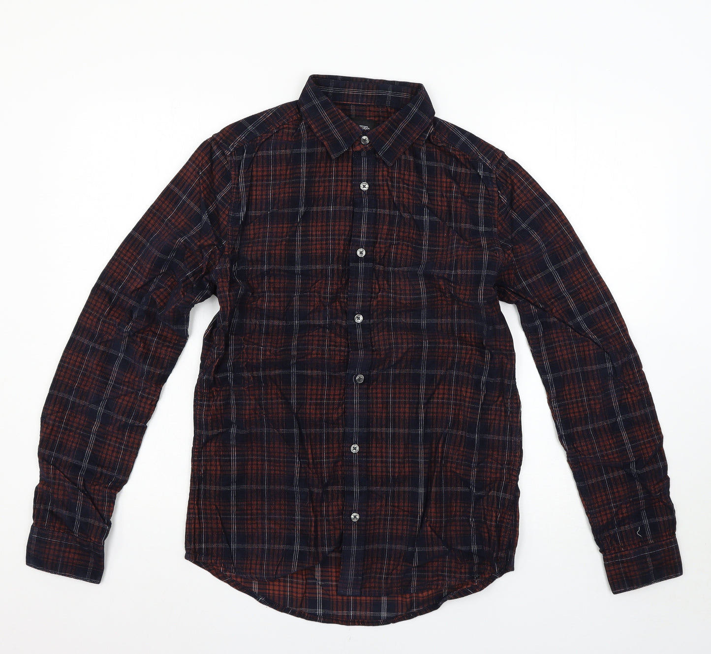 Burton Mens Multicoloured Check   Button-Up Size S