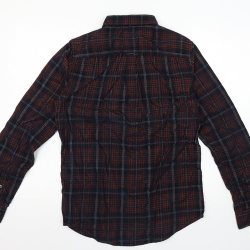 Burton Mens Multicoloured Check   Button-Up Size S