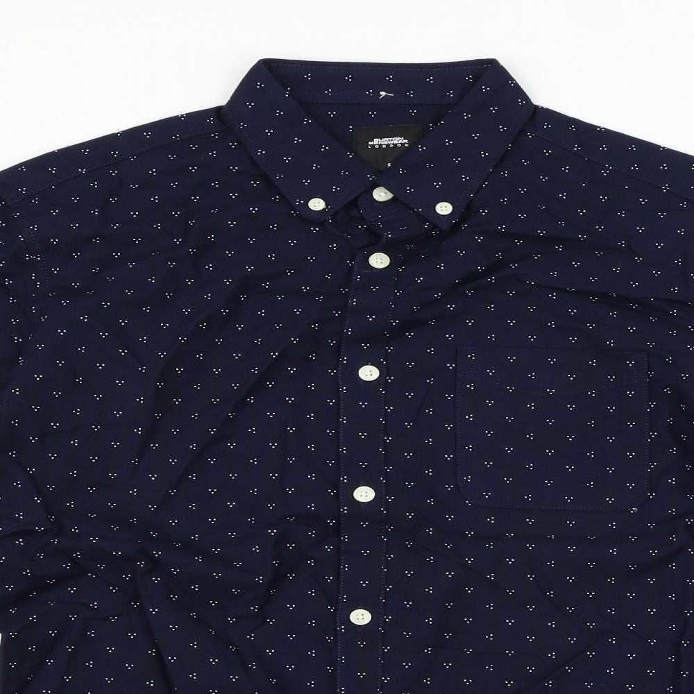 Burton Mens Blue    Button-Up Size S