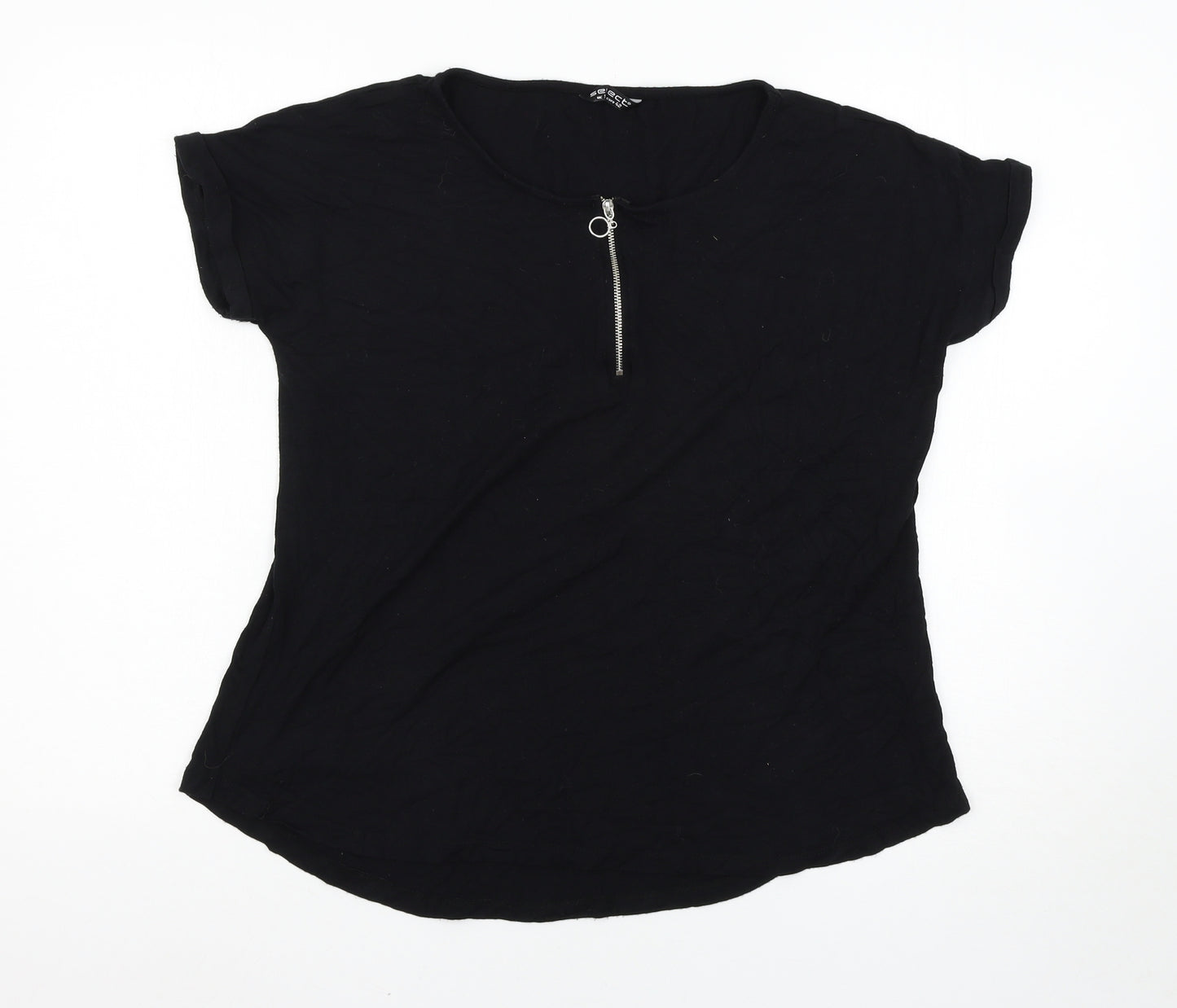 Select Womens Black   Basic T-Shirt Size 14