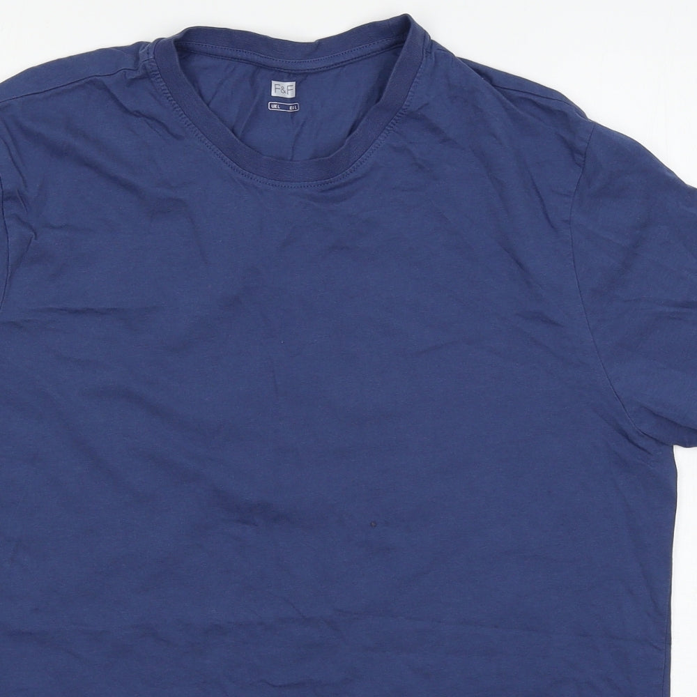 F&F Mens Blue    T-Shirt Size L