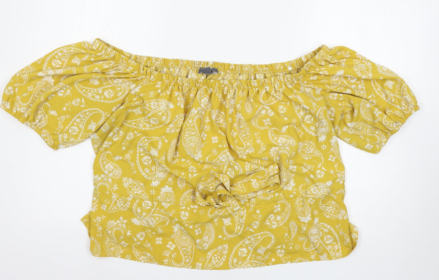 Primark Womens White Paisley  Basic Blouse Size 18