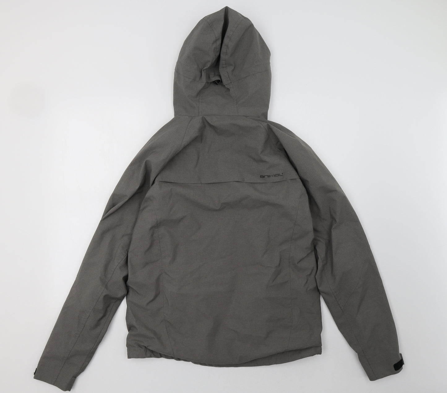 Animal Mens Grey   Windbreaker Coat Size M