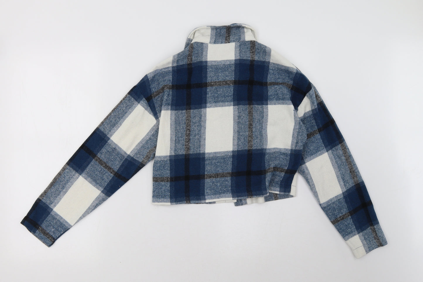 SheIn Womens Blue Check  Jacket  Size XS