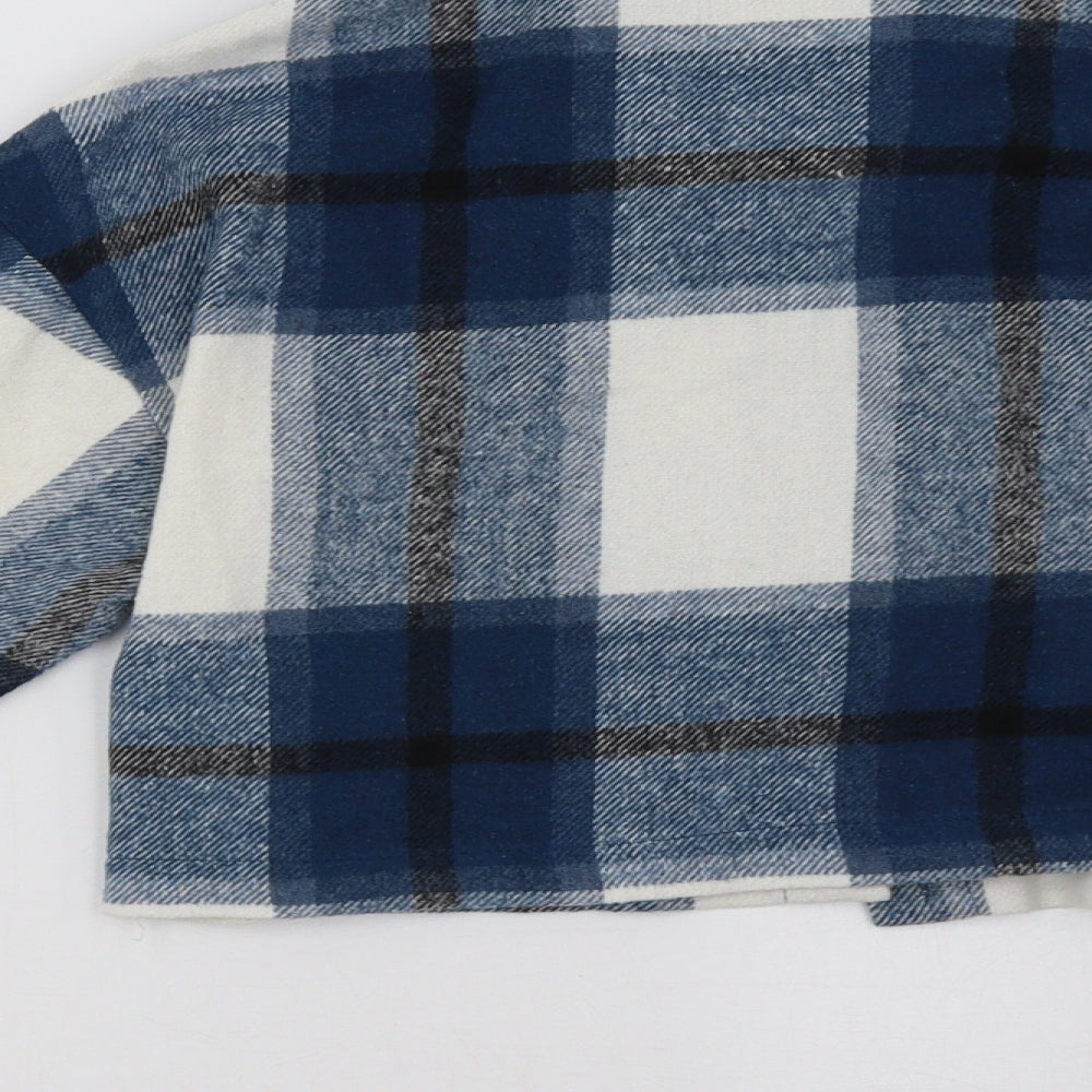 SheIn Womens Blue Check  Jacket  Size XS