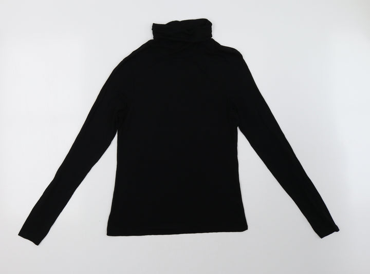New Look Womens Black Pullover Sweatshirt Size 14