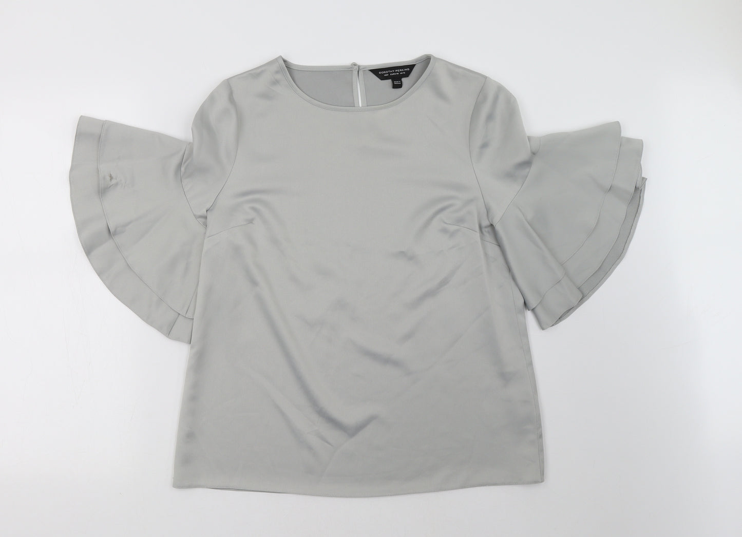 Dorothy Perkins Womens Grey   Basic T-Shirt Size 12