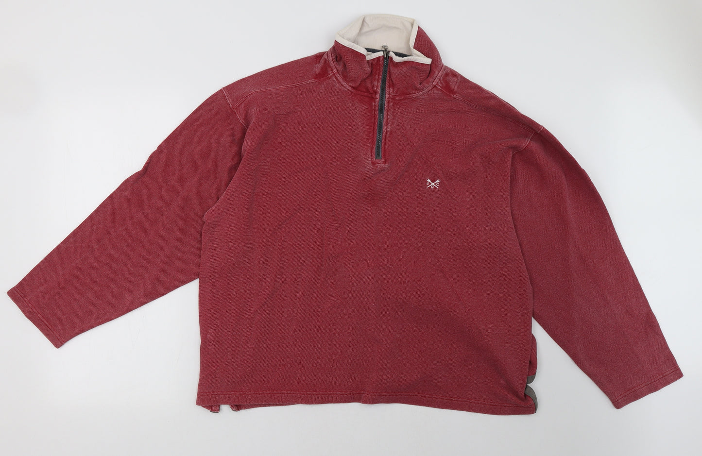crew Mens Red   Pullover Sweatshirt Size L