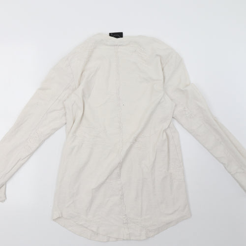 project paris Womens White  Rayon Pullover Sweatshirt Size L