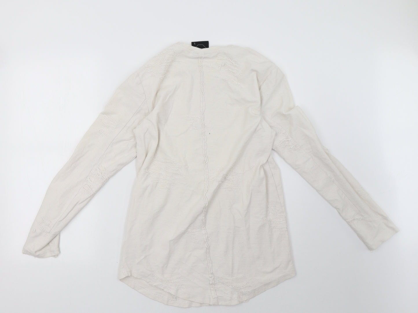 project paris Womens White  Rayon Pullover Sweatshirt Size L