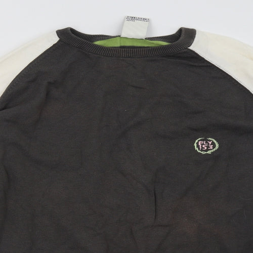 FLY53 Womens Grey   Pullover Sweatshirt Size XL