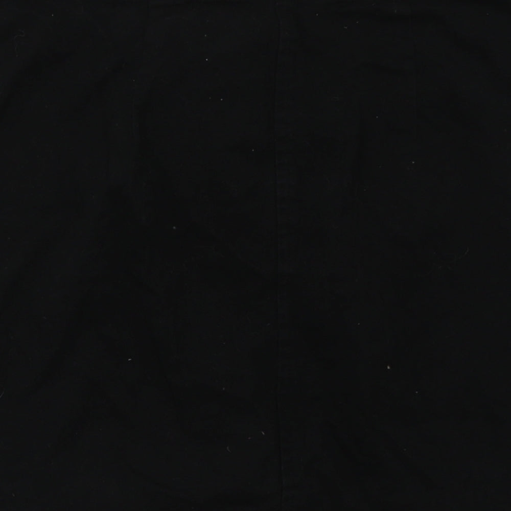 River Island Womens Black  Denim Mini Skirt Size 10