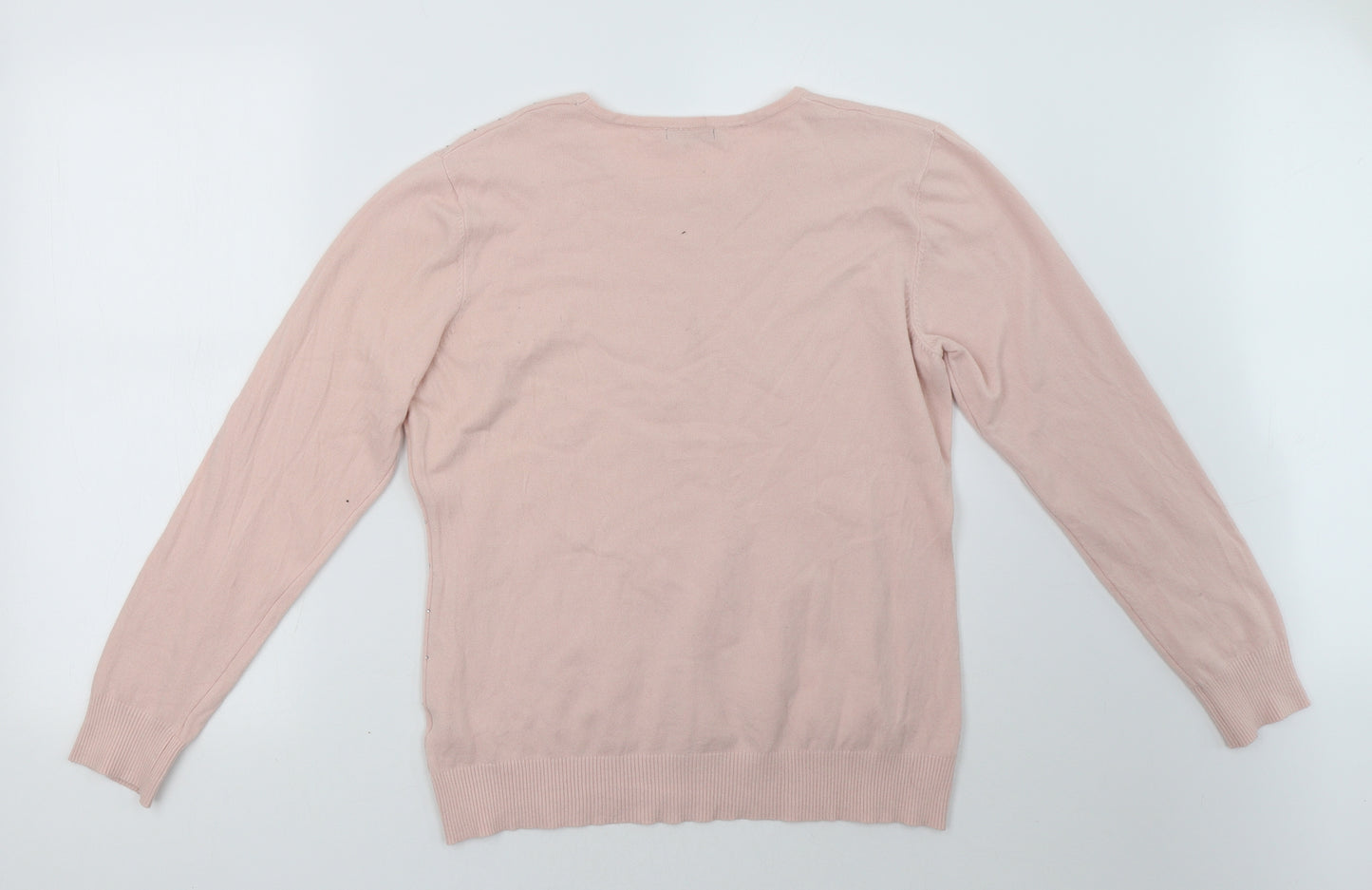 Roman Womens Pink   Pullover Sweatshirt Size 20