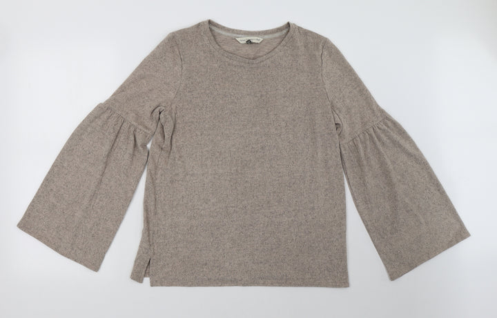 F&F Womens Beige   Pullover Sweatshirt Size 12