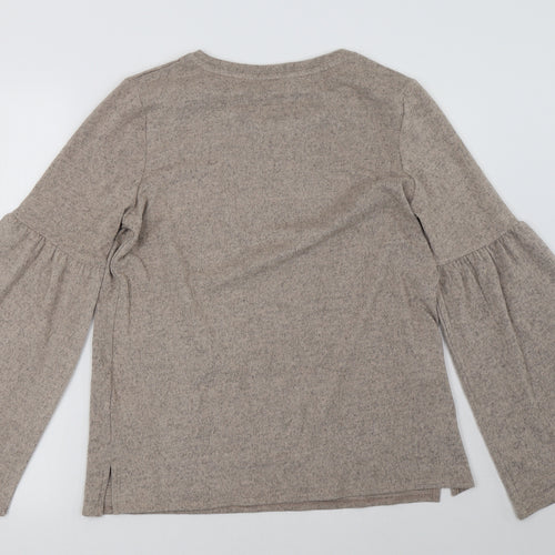F&F Womens Beige   Pullover Sweatshirt Size 12