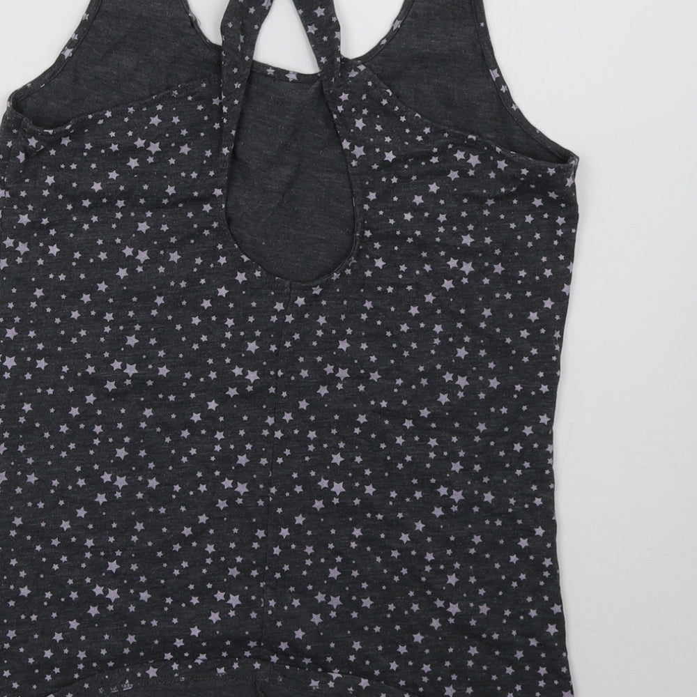 Sainsburys Womens Grey Polka Dot  Basic Tank Size 12
