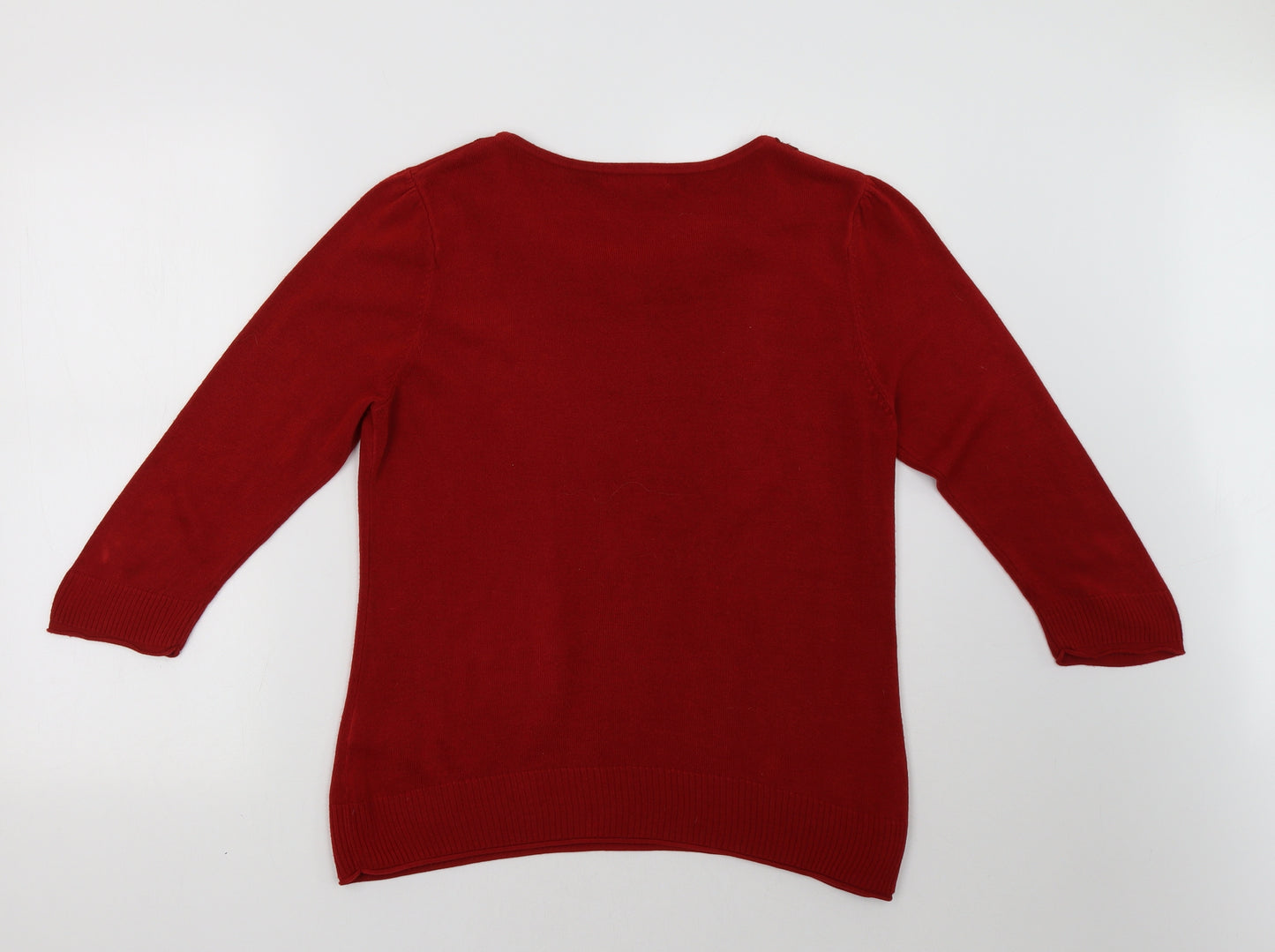 Marks and Spencer Womens Red   Pullover Sweatshirt Size 14