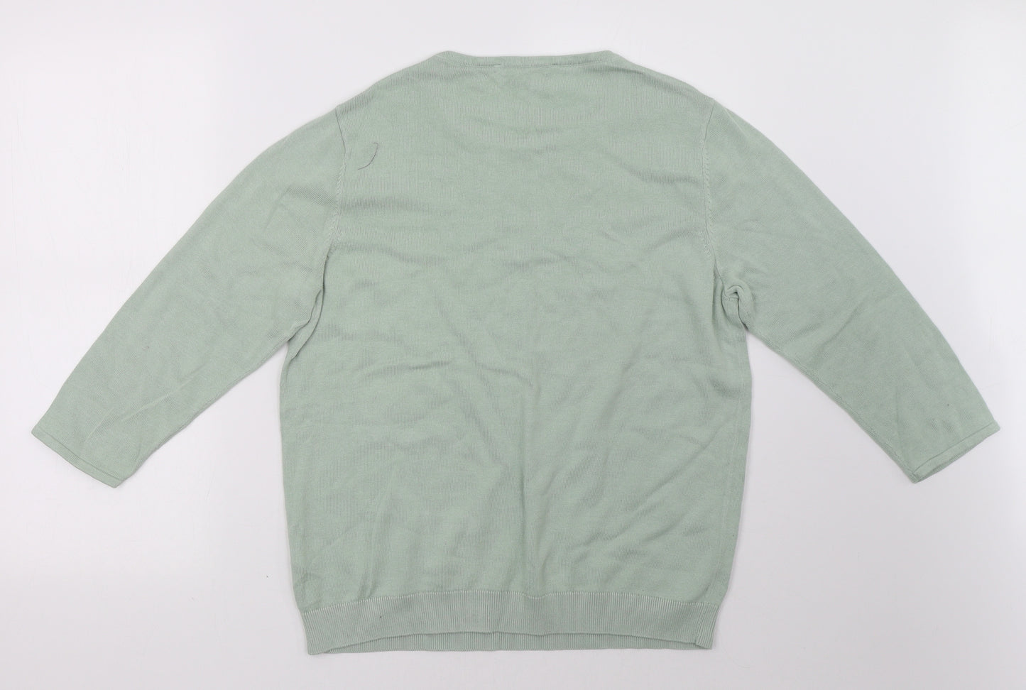 bonmarch Womens Green   Pullover Sweatshirt Size 18