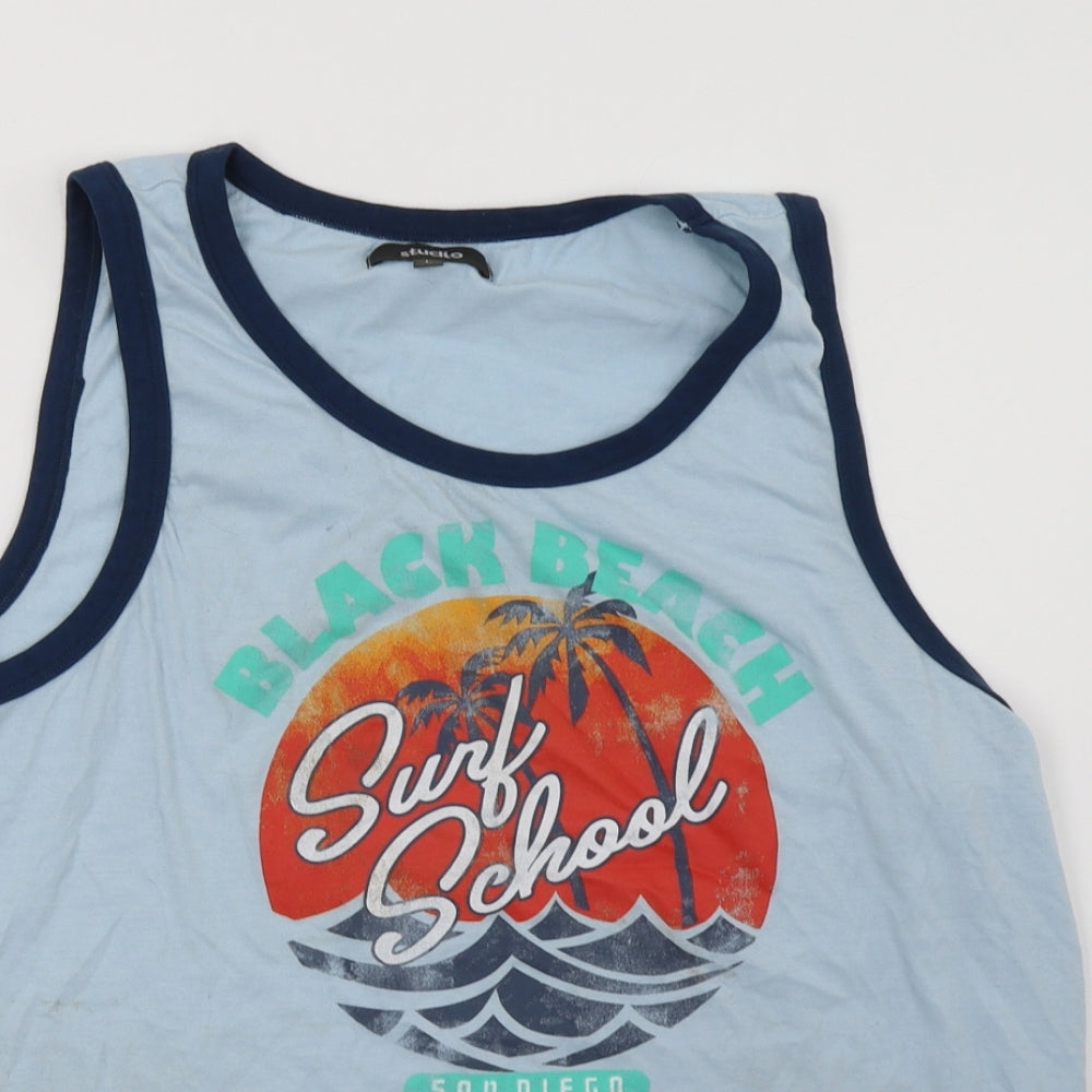 George Mens Blue    T-Shirt Size L