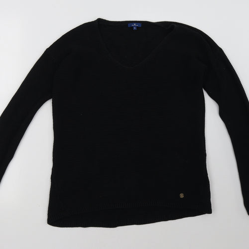 TOM TAILOR Womens Black   Pullover Sweatshirt Size S