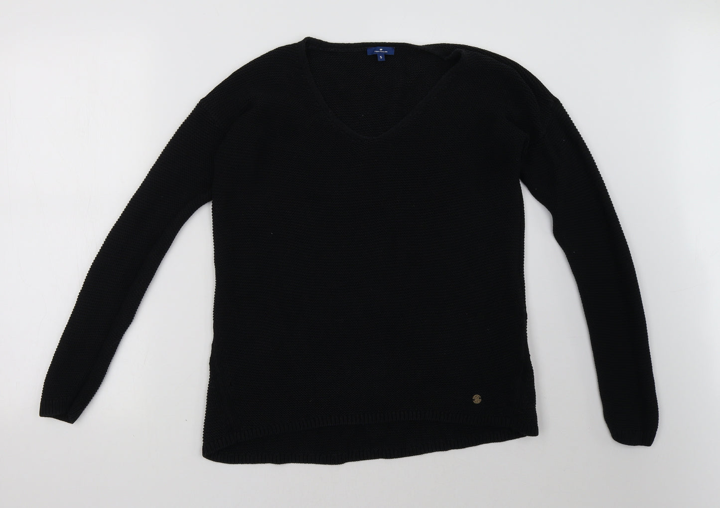 TOM TAILOR Womens Black   Pullover Sweatshirt Size S