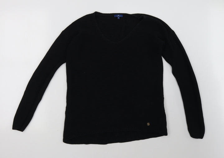 TOM TAILOR Womens Black   Pullover Sweatshirt Size S