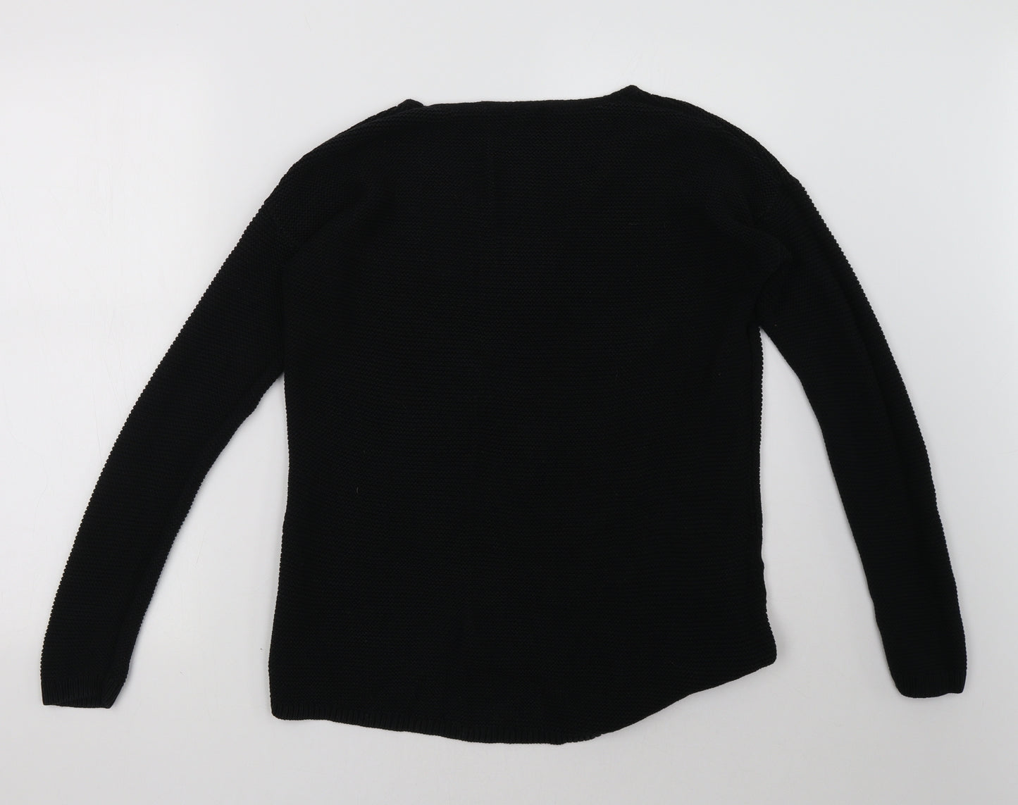 TOM TAILOR Womens Black   Pullover Sweatshirt Size S
