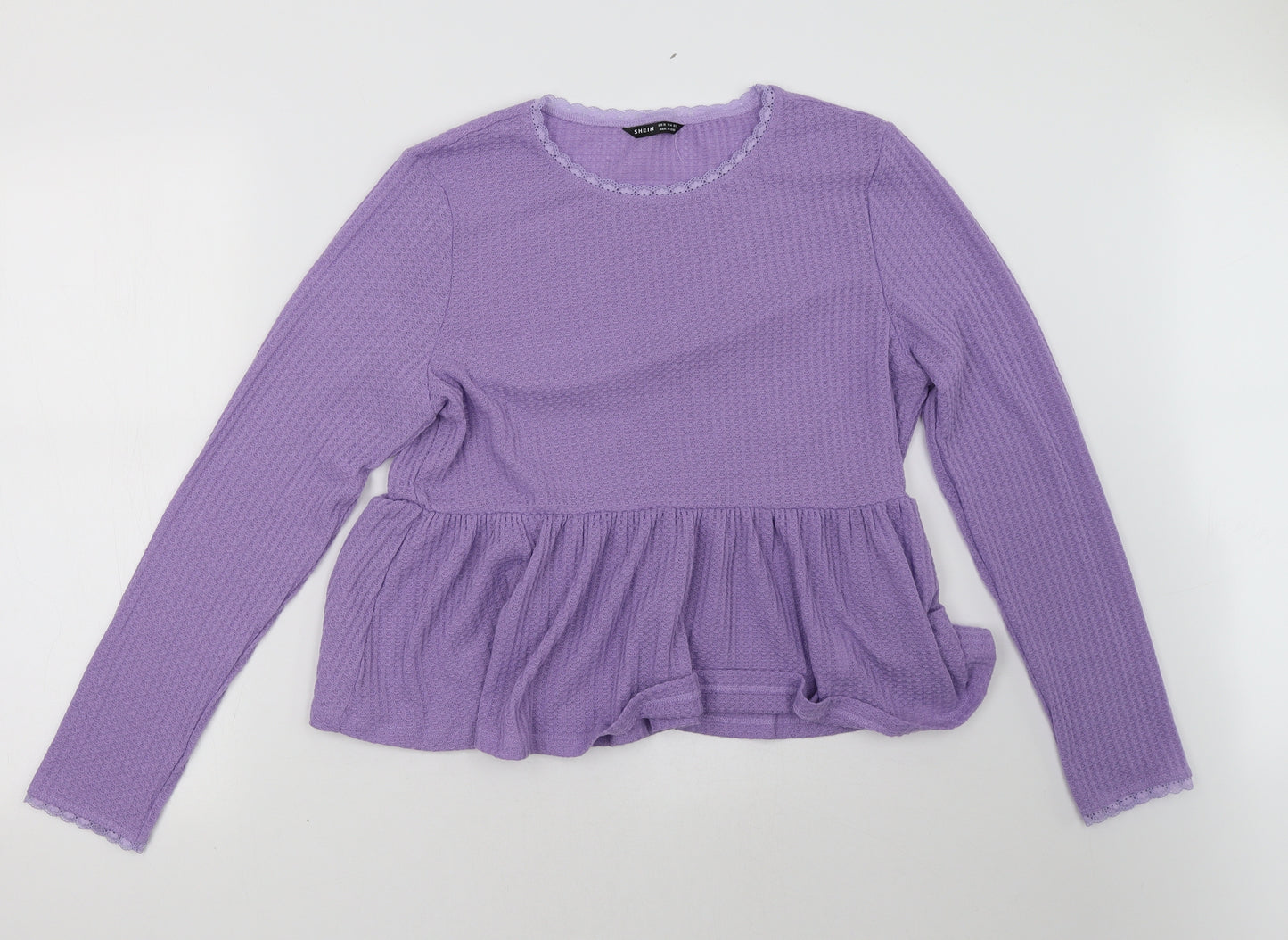 SheIn Womens Purple   Pullover Sweatshirt Size XL