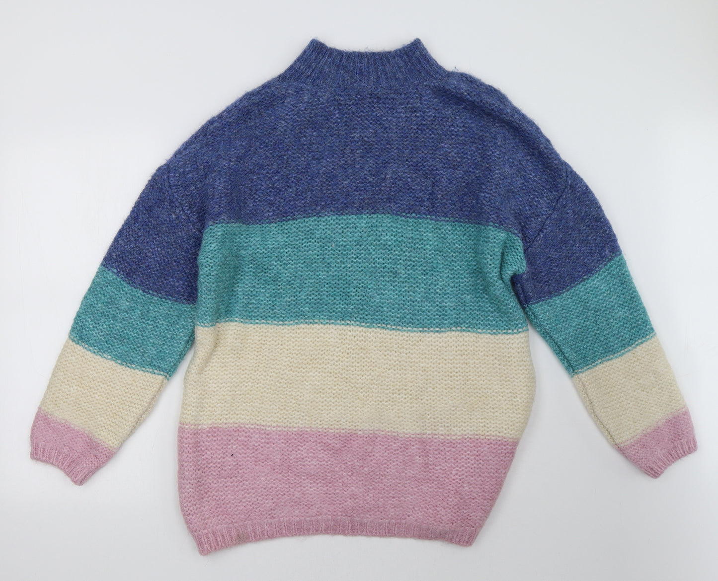 M&Co Womens Multicoloured Striped  Pullover Sweatshirt Size 18