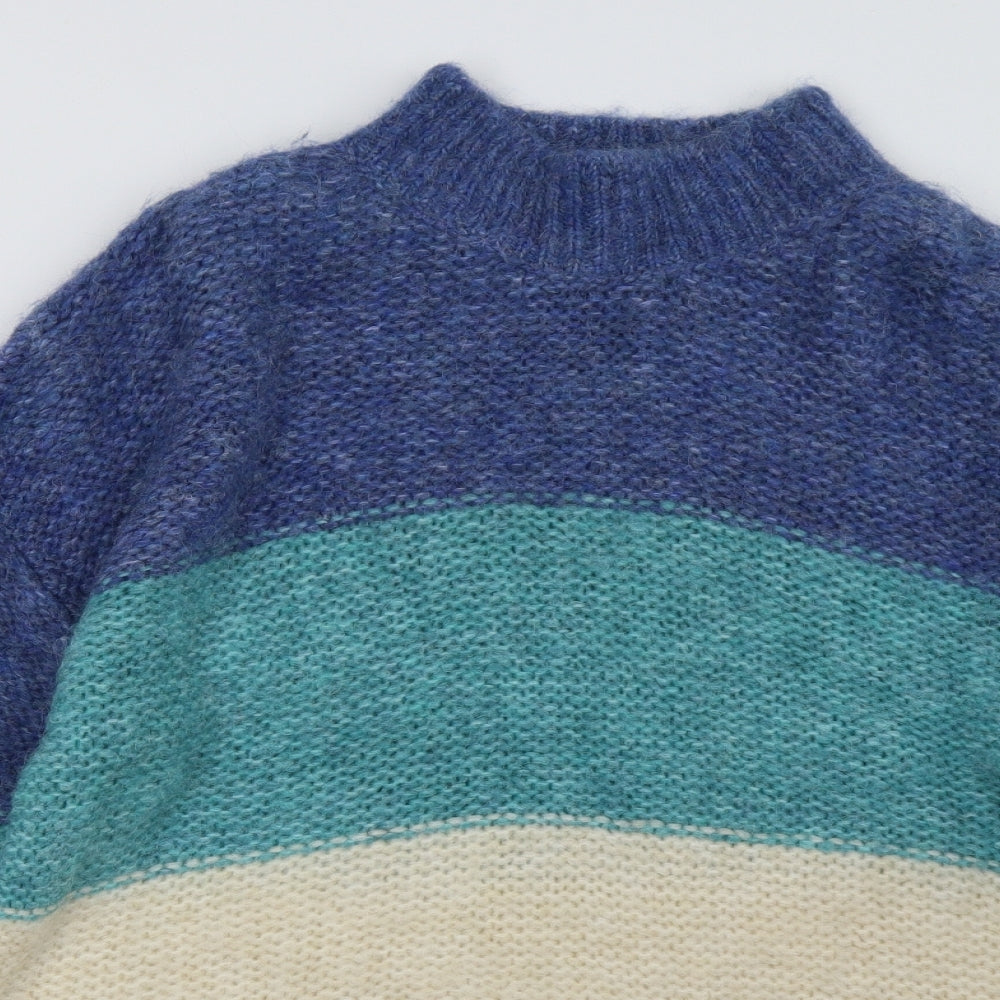 M&Co Womens Multicoloured Striped  Pullover Sweatshirt Size 18